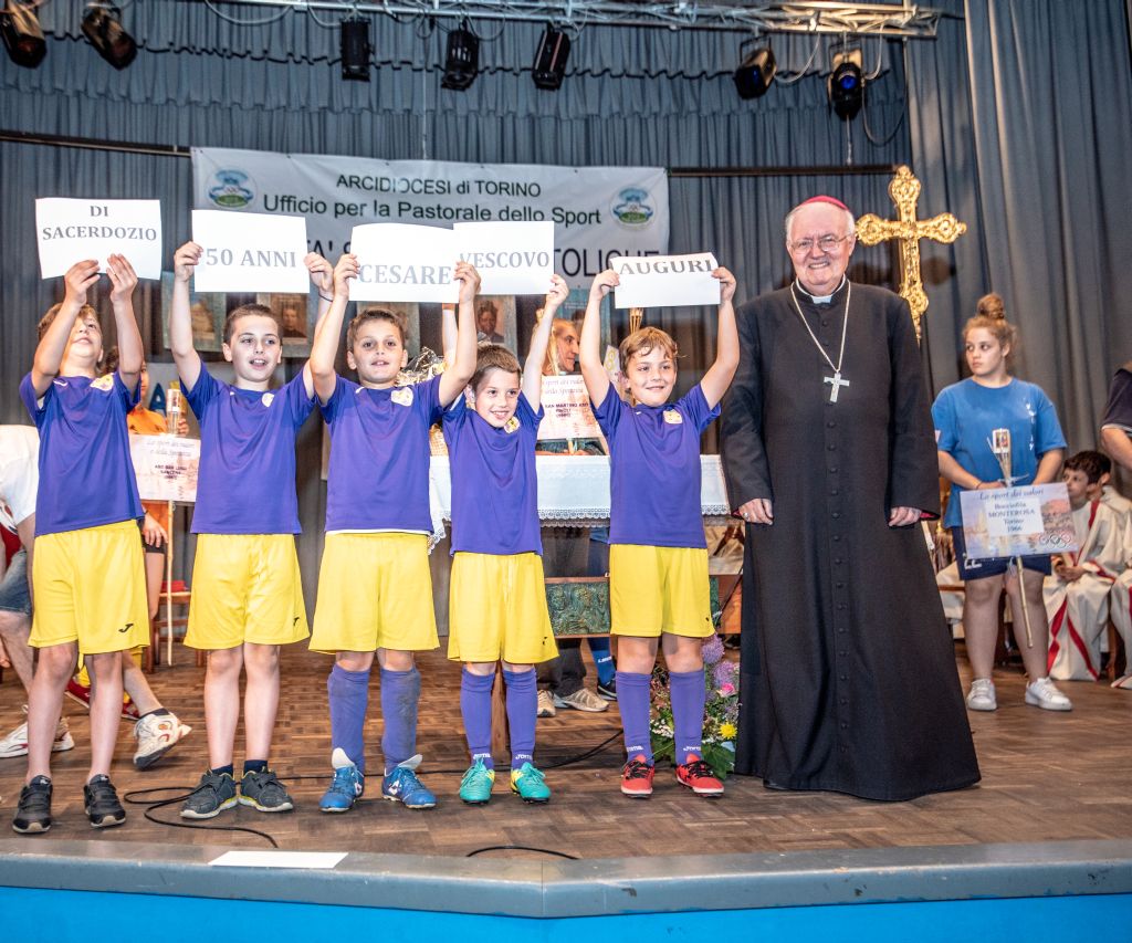 Pasqua dello sportivo , celebrazione con l'Arcivescovo - Santena 27 maggio 2018