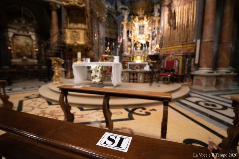 Prima Messa alla Consolata di Torino dopo la chiusura per emergenza covid, 18 maggio 2020