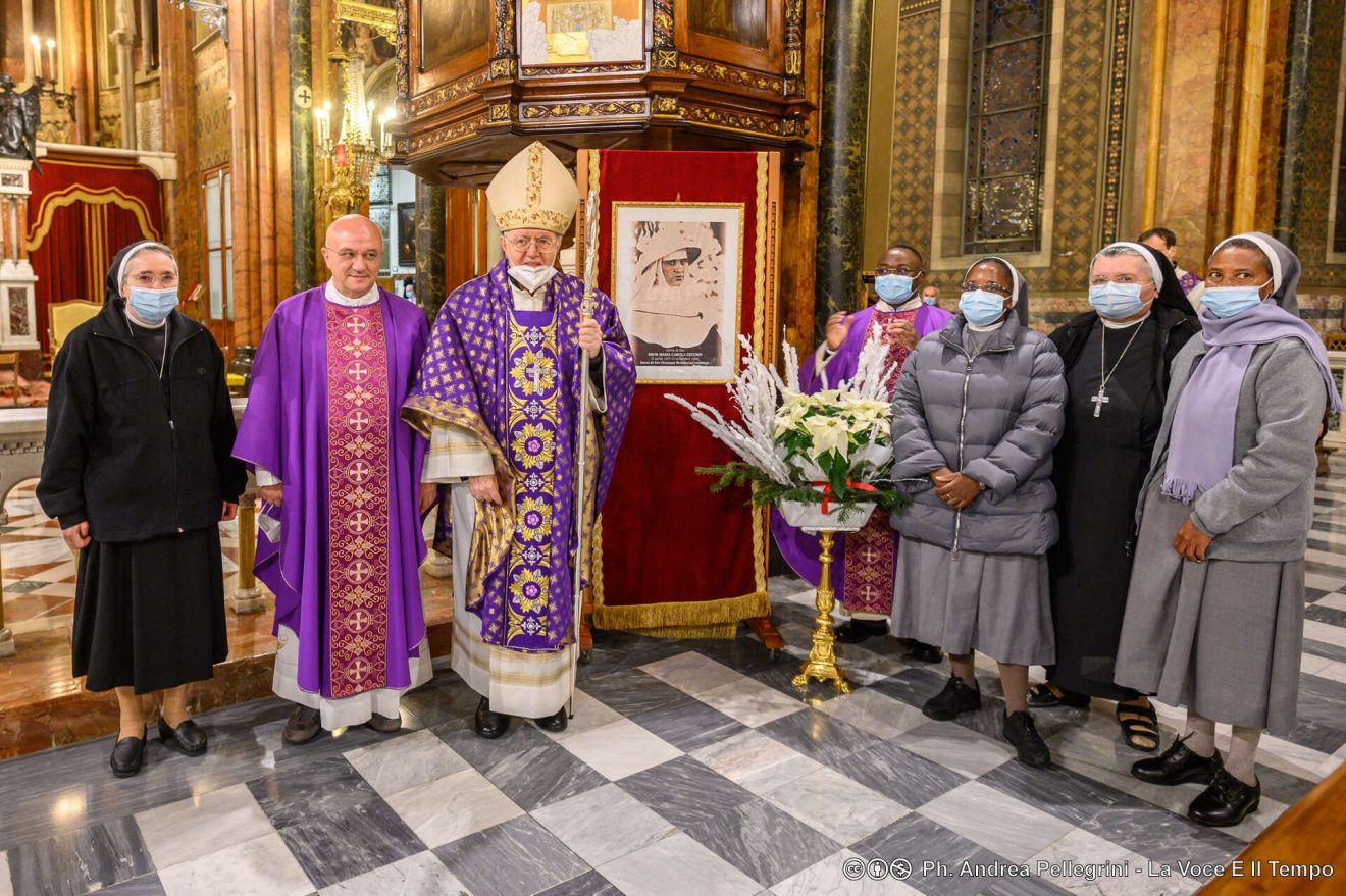Mons. Nosiglia al Cottolengo per Messa di ringraziamento Venerabilità di suor Maria Carola Cecchin, 19 dicembre 2020