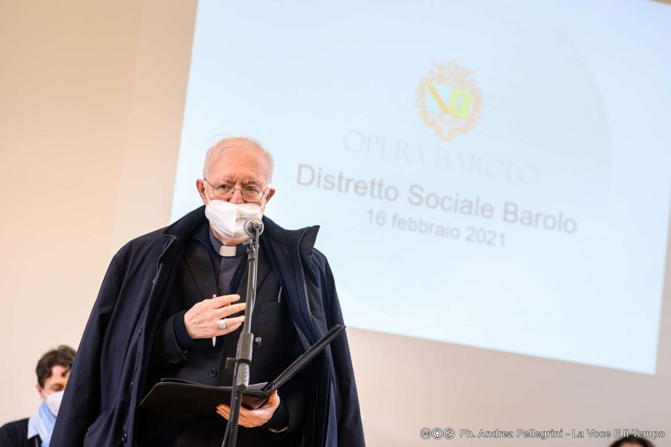 Mons. Nosiglia in visita al Distretto Sociale Barolo (16 febbraio 2021)