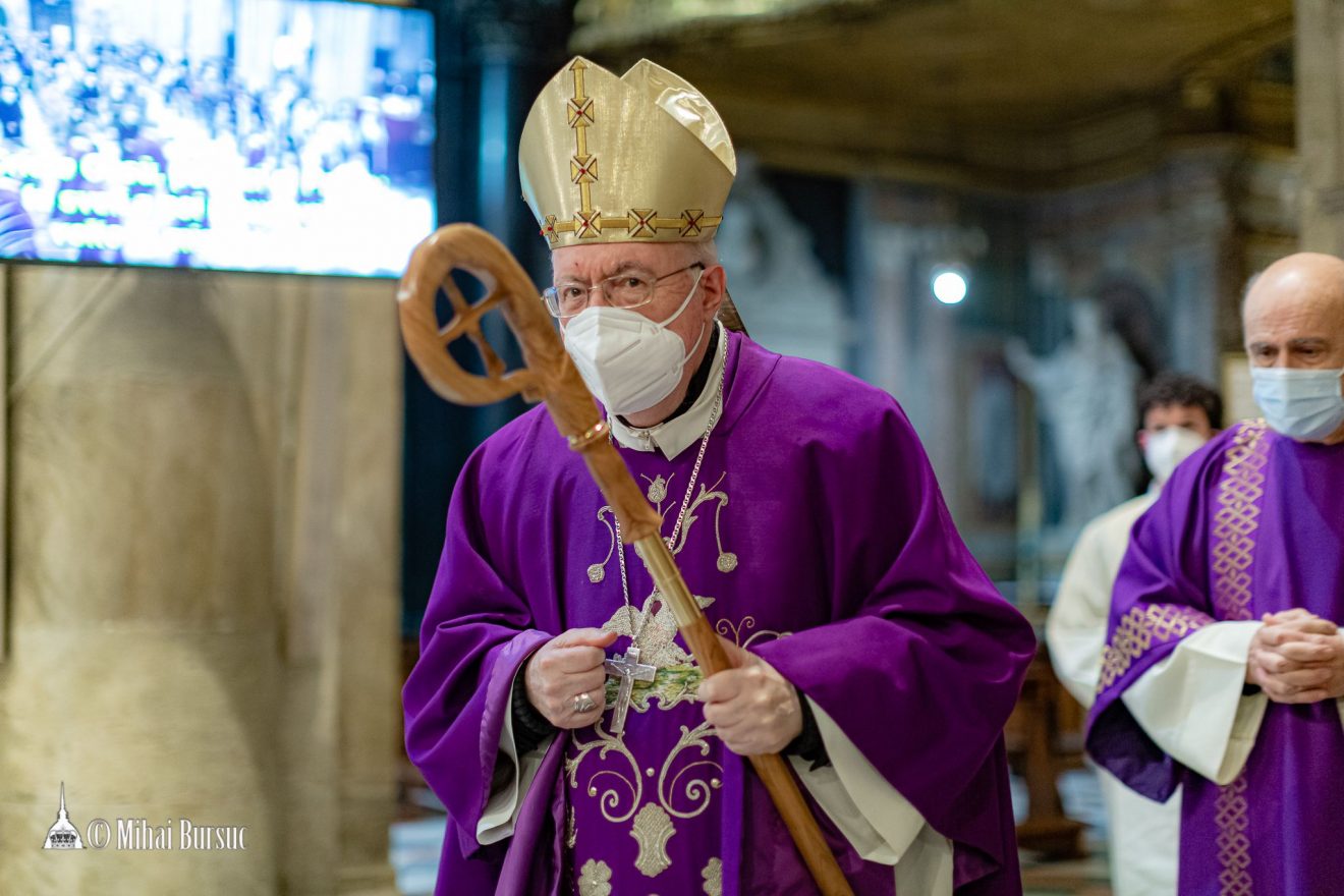Rito delle Ceneri con la comunità romena di Torino e in Cattedrale con mons. Nosiglia (2 marzo 2022)