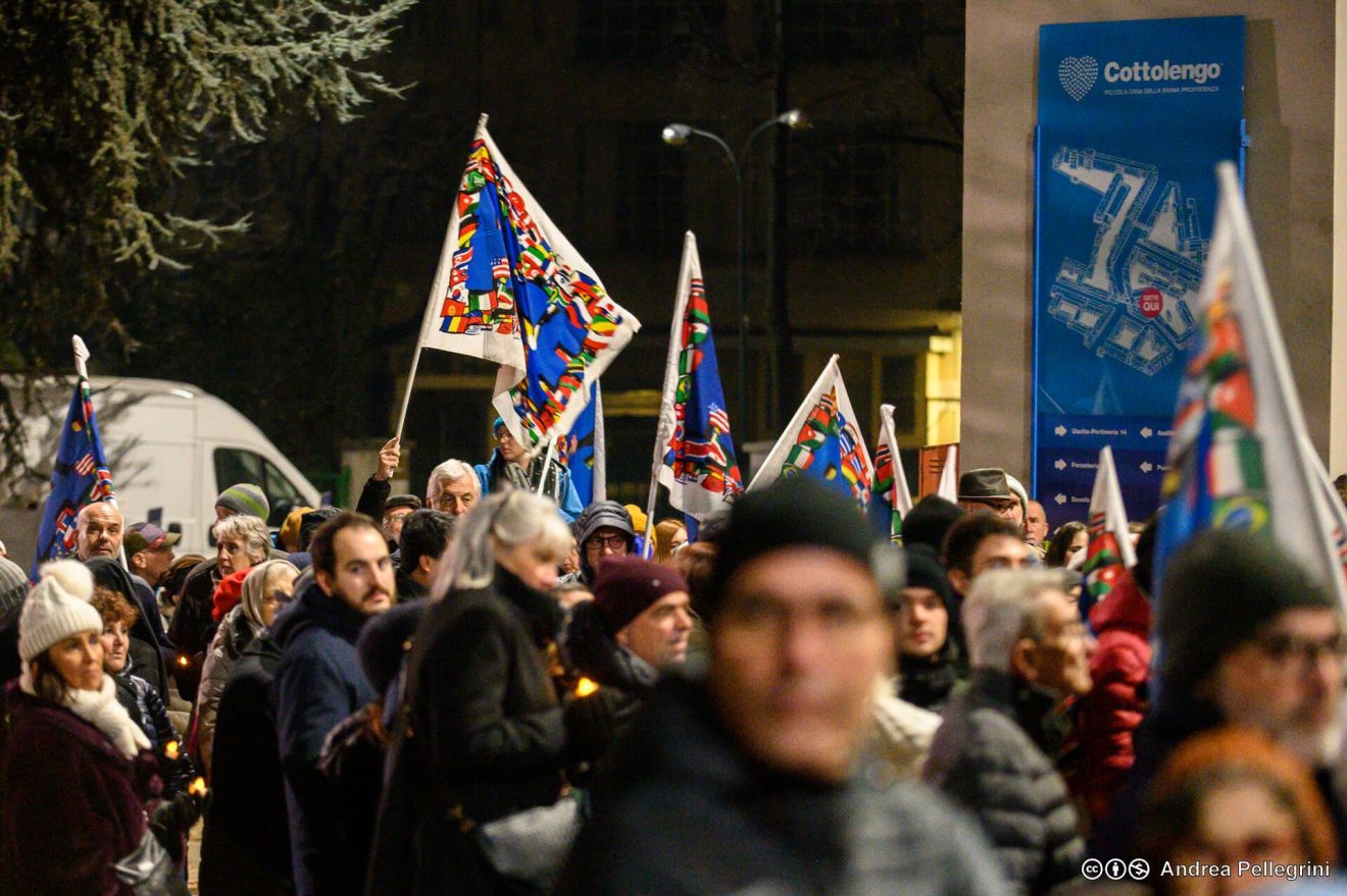 Marcia della Pace, Sermig e Cottolengo insieme – Torino, 31 dicembre 2022 (foto: Pellegrini)