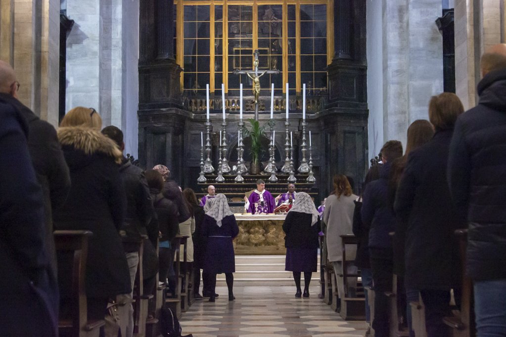 Mons. Repole celebra Messa per la prima domenica di Quaresima e Rito d'elezione dei Catecumeni, Torino 26 febbraio 2023