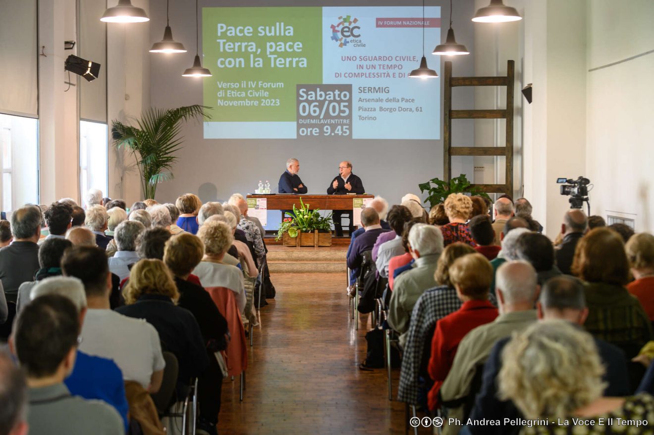 «Pace sulla Terra, Pace con la Terra», seminario del Forum di Etica Civile al Sermig (foto: Pellegrini)
