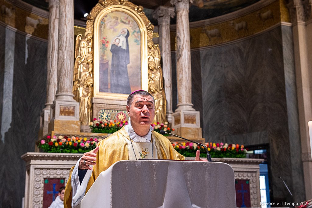 Festa di Santa Rita da Cascia 2023, Messa con l’Arcivescovo (foto: Bussio)
