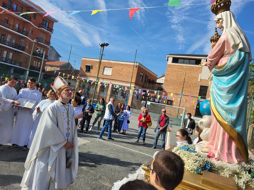 Messa per festa patronale di N.S. delle Vittorie a Moncalieri presieduta da mons. Giraudo, 15 ottobre 2023