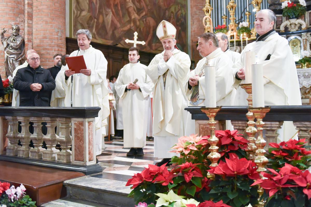 Mons. Giraudo alla Messa e alla processione per la festa dell’Immacolata patrona di Carmagnola, 8 dicembre 2023