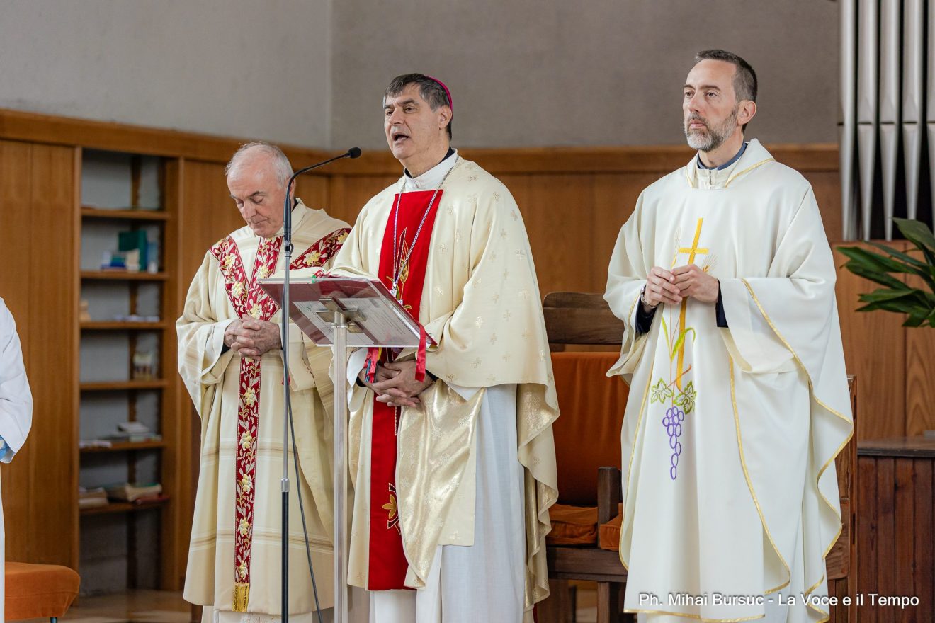 Mons. Repole a Sant’Anna per i 60 anni di consacrazione della chiesa parrocchiale , Torino 7 aprile 2024