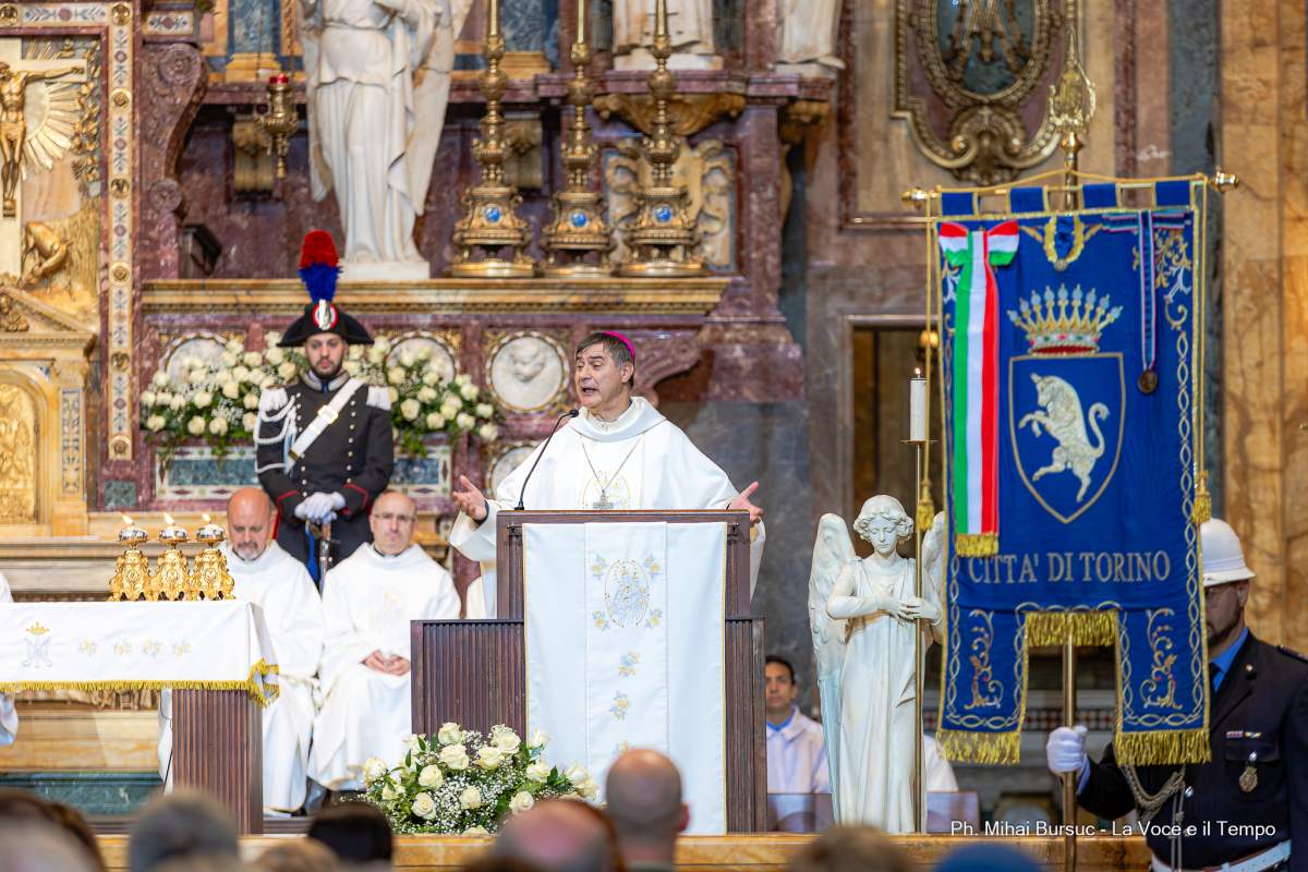 Mons. Repole alla S. Messa per la solennità di Maria Ausiliatrice, basilica di M. Ausiliatrice Torino 24 maggio 2024