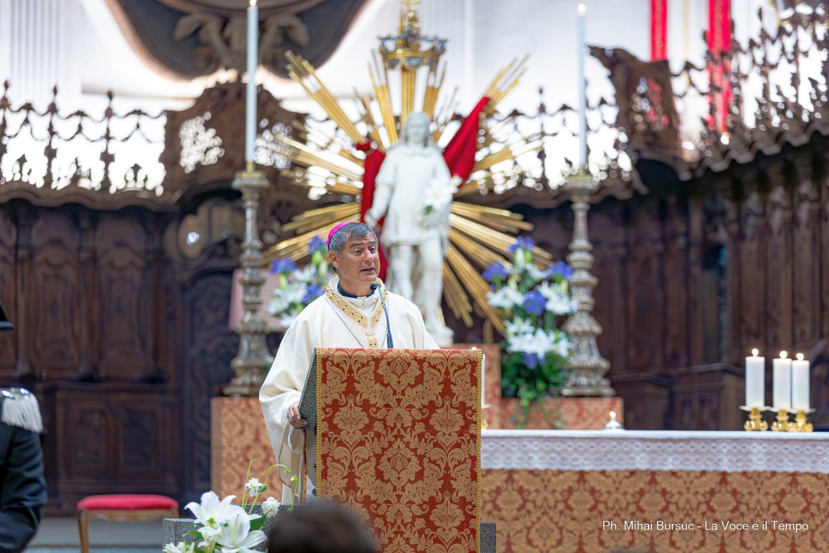 Mons. Repole alla Messa per la festa del beato Bernardo di Baden, patrono di Moncalieri - 15 luglio 2024