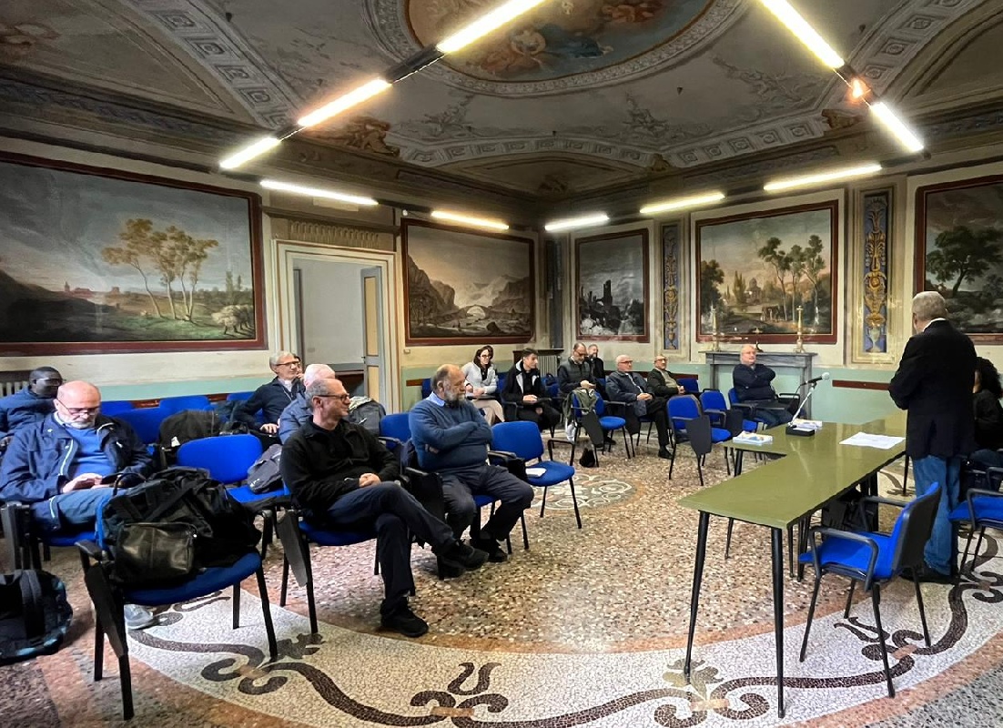 Mons. Giraudo all'incontro annuale per i preti con i referenti di AC e GIOC, Pianezza 9 ottobre 2024