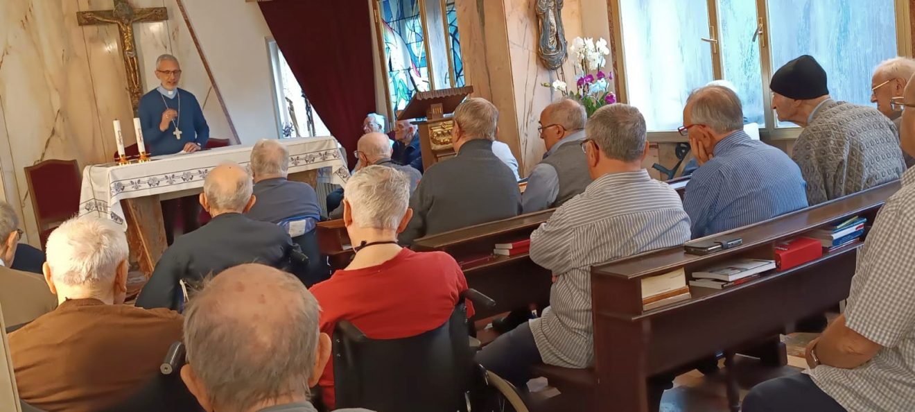 Mons. Giraudo ospite alla Casa del Clero di Torino per la Pasqua, 12 aprile 2025