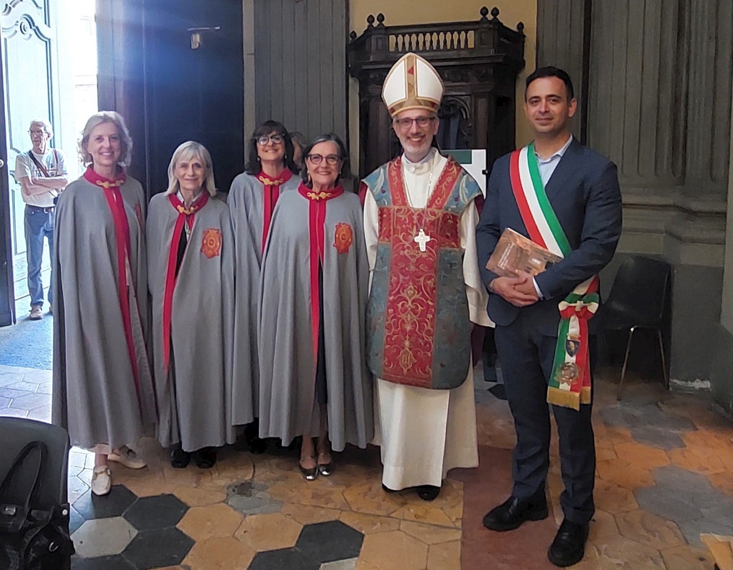 Mons Giraudo allo Spirito Santo per la Messa per i 450 anni dell'Arciconfraternita, Torino 8 giugno 2025